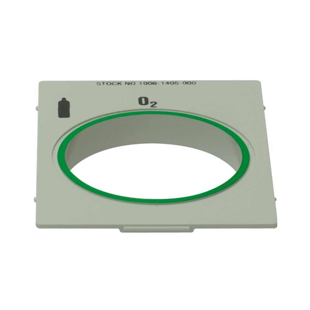 Cover Gas Identification O₂ Pad Printed Green Cylinder Cover Gas Identification O₂ Pad Printed Green Cylinder