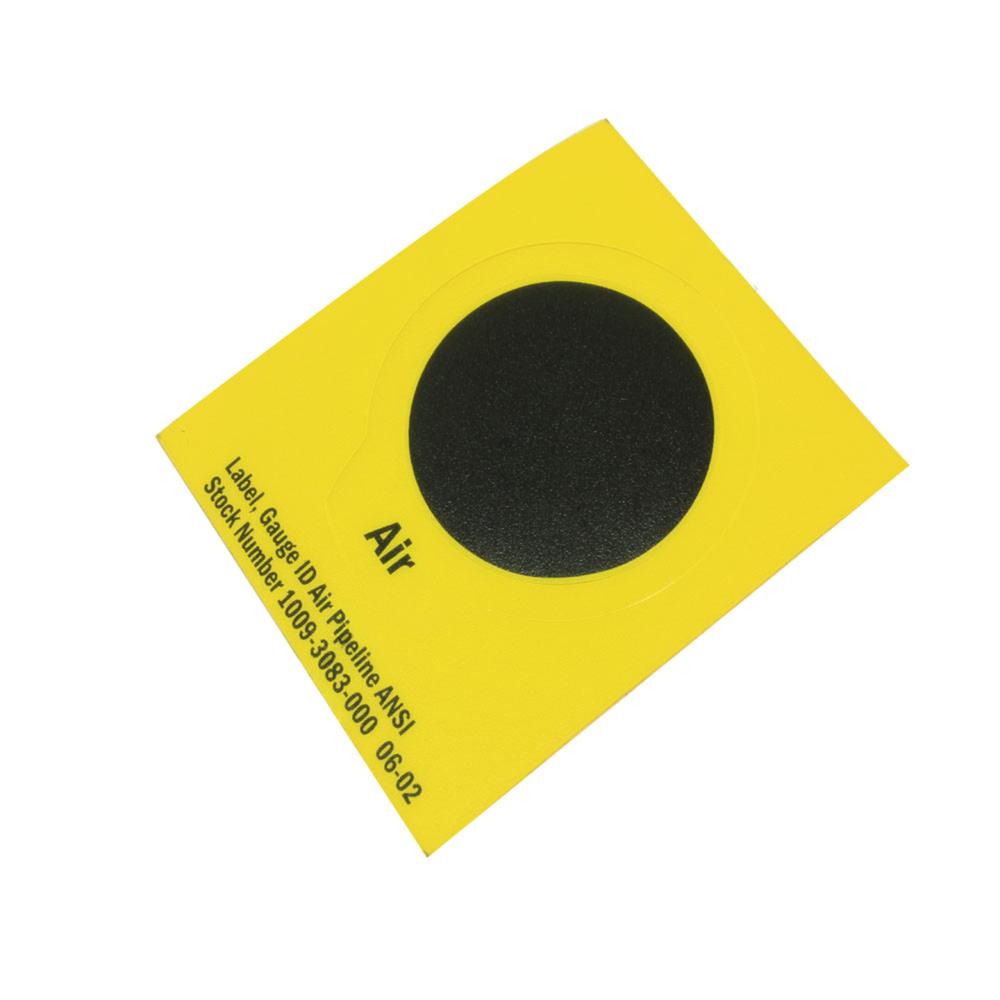 Label GA ID Yellow/Black Air Pline ANSI Label GA ID Yellow/Black Air Pline ANSI