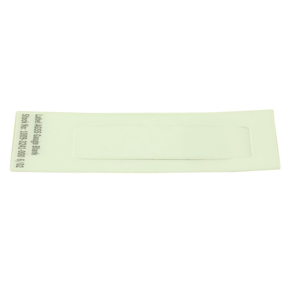 Label AGSS Gauge Blank Label AGSS Gauge Blank