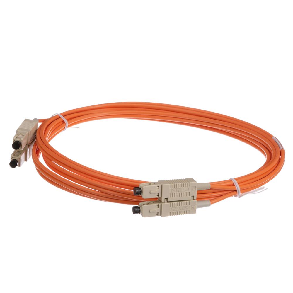 FIBER OPTIC CABLE, 3 METER LONG SC DUPLEX; 62.5/125UM FIBER OPTIC CABLE, 3 METER LONG SC DUPLEX; 62.5/125UM