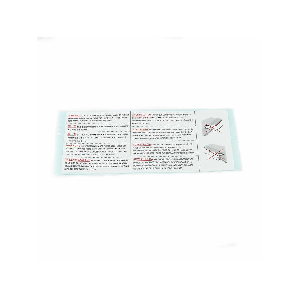 Table Top Warning Label Table Top Warning Label
